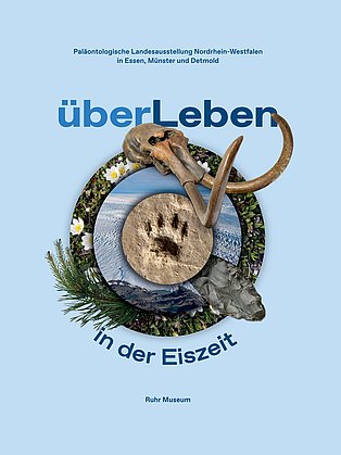 Buchcover zum Katalog der Sonderausstellung überLeben in der Eiszeit