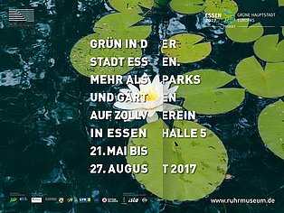 Plakat im Querformat zu „Grün in der Stadt Essen“ 