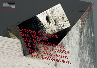 Plakat im Querformat zu "Living Stones" 