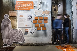 Raumansicht der Ausstellung Unter Tage. Unter Zwang.