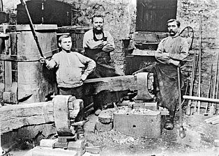 Die letzten Schmiede im Deilbachhammer, um 1890