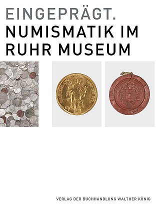 Katalog-Cover Eingeprägt. Numismatik im Ruhr Museum.