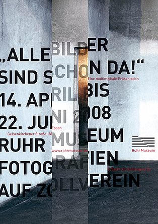 Plakat der Sonderausstellung „Alle Bilder sind schon da 2008“.