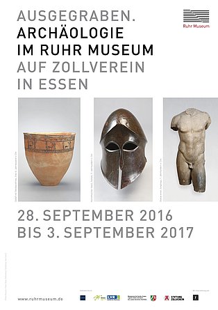 Plakat "Ausgegraben. Archäologie im Ruhr Museum".