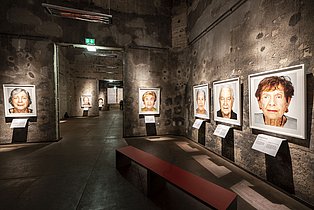 Photograph from the exhibition "SURVIVORS. Faces of Life after the Holocaust"