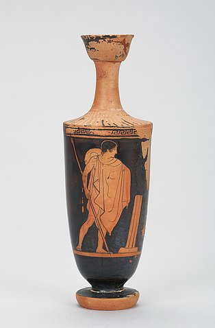 Attisch-rotfigurige Lekythos, Fundort unbekannt; klassisch, 5. Jh. v. Chr.