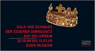 Plakat im Querformat zu "Gold vor Schwarz"  Plakat im Querformat zu "Gold vor Schwarz"