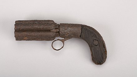 Aufnahme eines Revolvers aus Essen/Westviertel, um 1840.