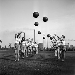 Betriebssport bei der Zeche Minister Stein, Dortmund 1937