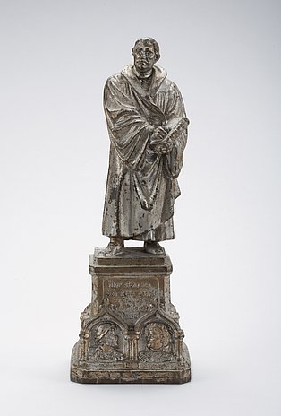Luther-Statuette mit Spieluhr, 1890 – 1918