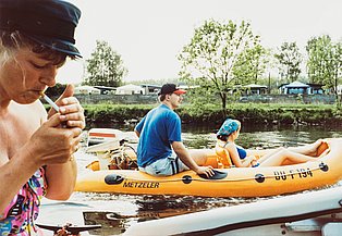 Bootsausflug auf der Ruhr, Essen 2000 