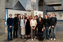 Professorin Elke Seeger und Studierende der der Folkwang Universität der Künste