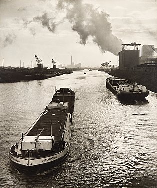 Rhein-Herne-Kanal und Kokerei Nordstern, Gelsenkirchen, September 1952