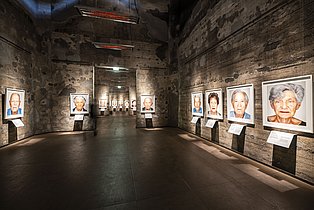 Photograph from the exhibition "SURVIVORS. Faces of Life after the Holocaust"
