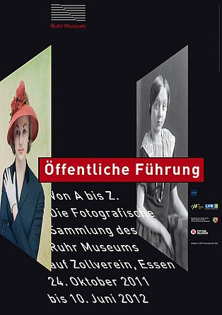 Plakat zur Galerieausstellung „Von A bis Z“.