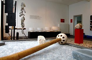 Einblick in den Klangraum des Mineralien-Museums.